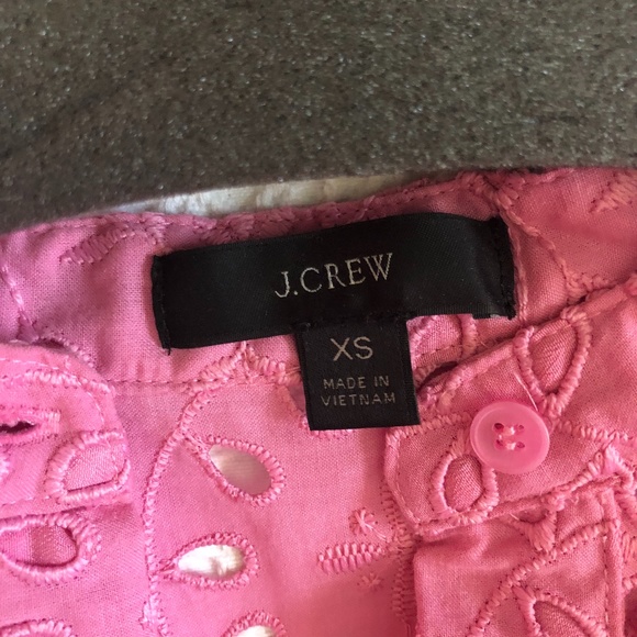 J Crew pink puff sleeve blouse - Picture 2 of 4